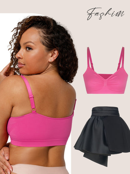 Women's Wireless Push Up Bra Stretch Comfort Bralettes No Underwire Bra Tshirt Bras Sports Bra