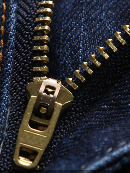 Men's Straight Leg Jeans - Classic Wash Utility Pocket