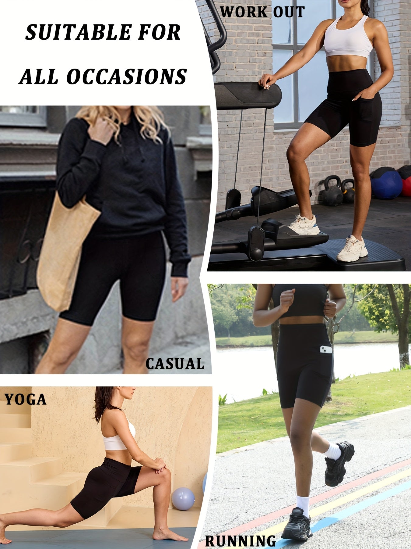 Women's Mixed Color 3 High-Waist Pants - product view 9