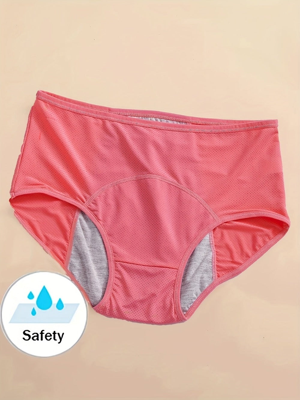 Women’s 4-Pack High-Waist Period Briefs - Leak-Resistant Coverage