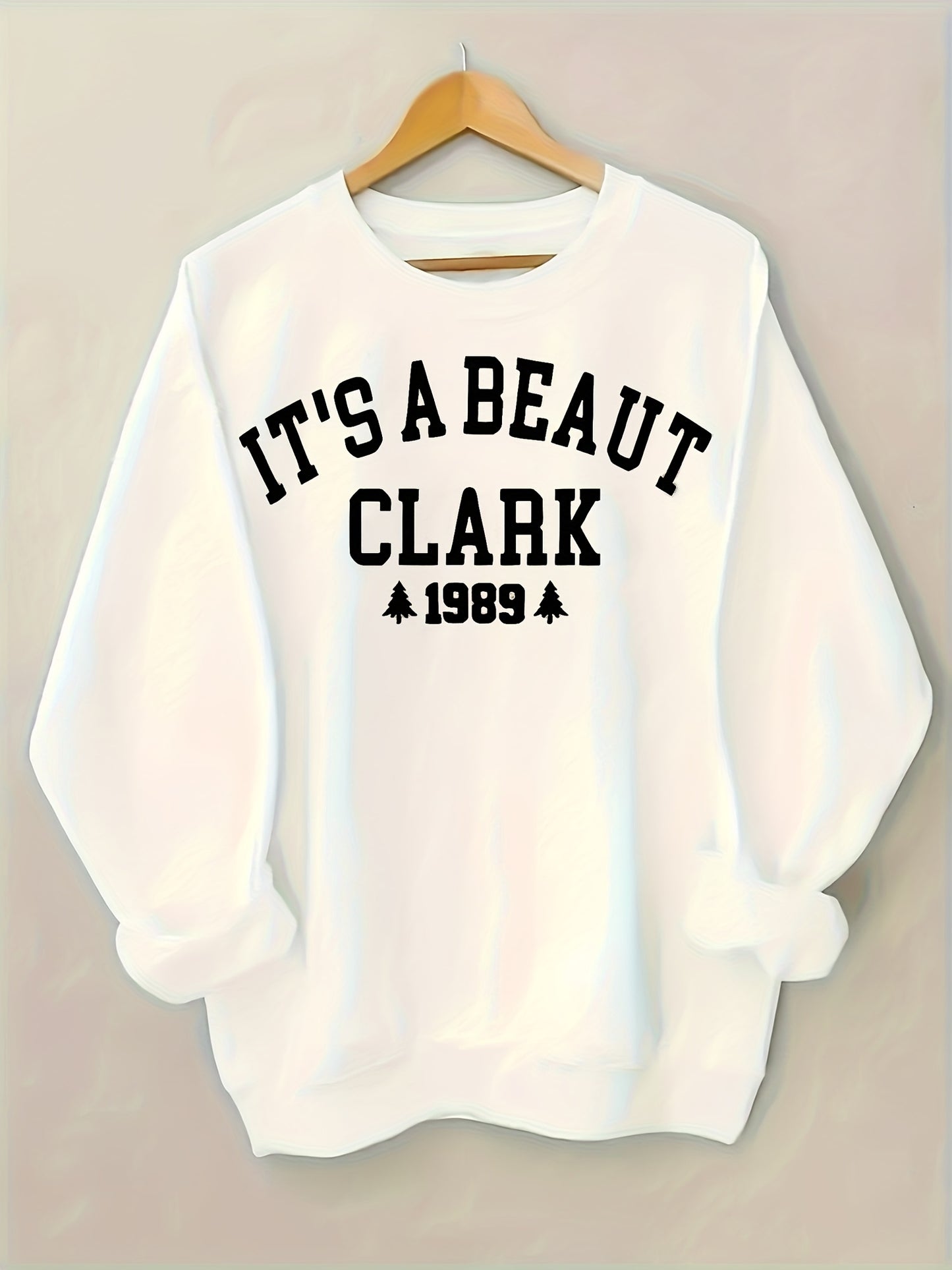 Letter Print Pullover Sweatshirt, Casual Long Sleeve Crew Neck Sweatshirt For Women'S Clothing