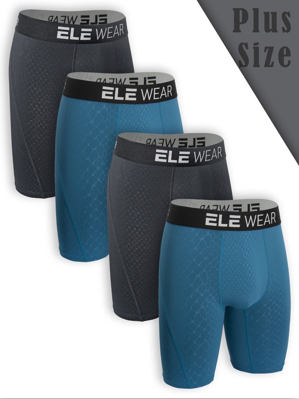 Men's Boxer Briefs - Moisture Wicking 4 Pack Essential