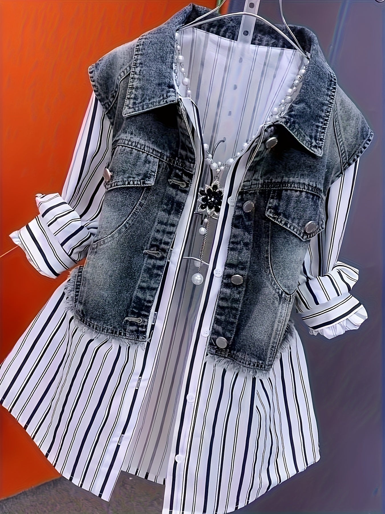 Fashion Denim Shirt Ladies Tops Women New Splicing Denim Jacket Spring Autumn Korean Casual Jean Coat Female Windbreaker