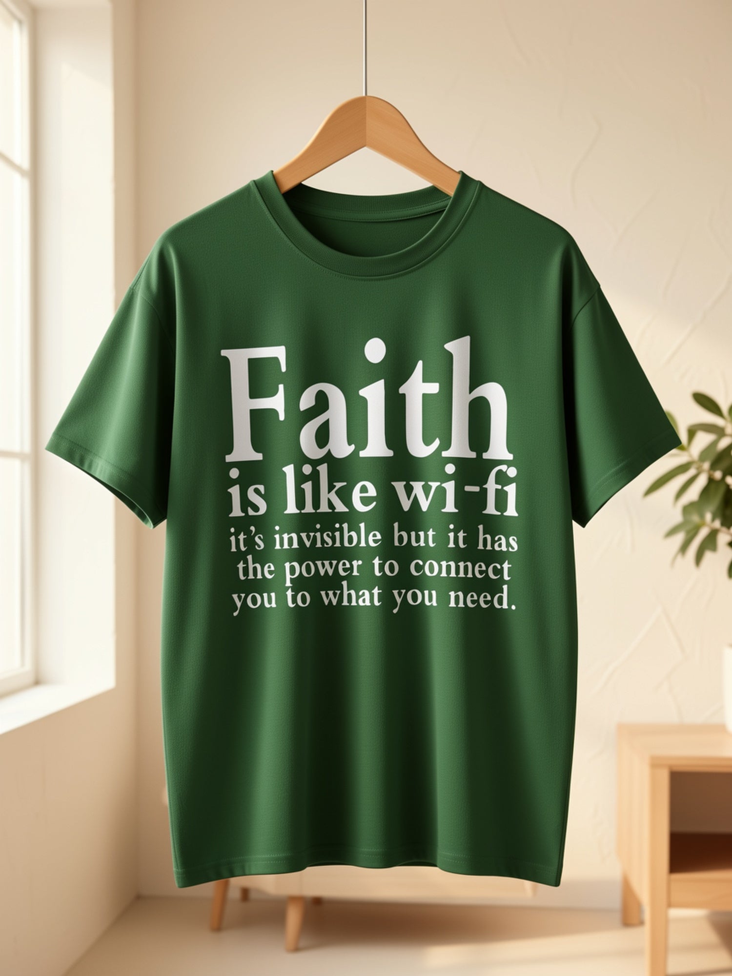 Women's Green Printed Oversized T-Shirt - product view 11