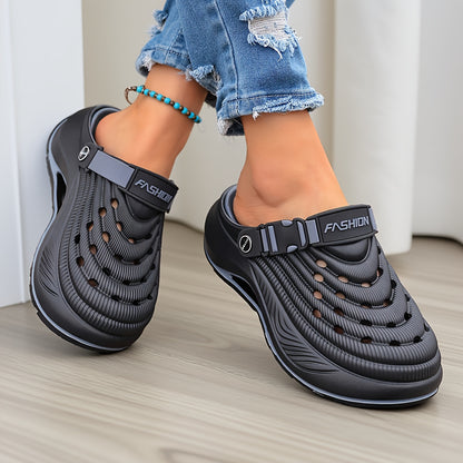 New Women'S Perforated Shoes, Non-Slip Thick Soled Hollow Breathable Casual Soft-Soled Beach Shoes, Women Shoes