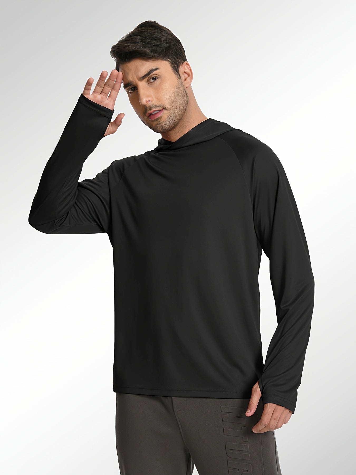 Set of 5 Men'S Sports Hoodies with Long Sleeves, Designed for Fishing, Offering And Made from Lightweight Rash Guard Material