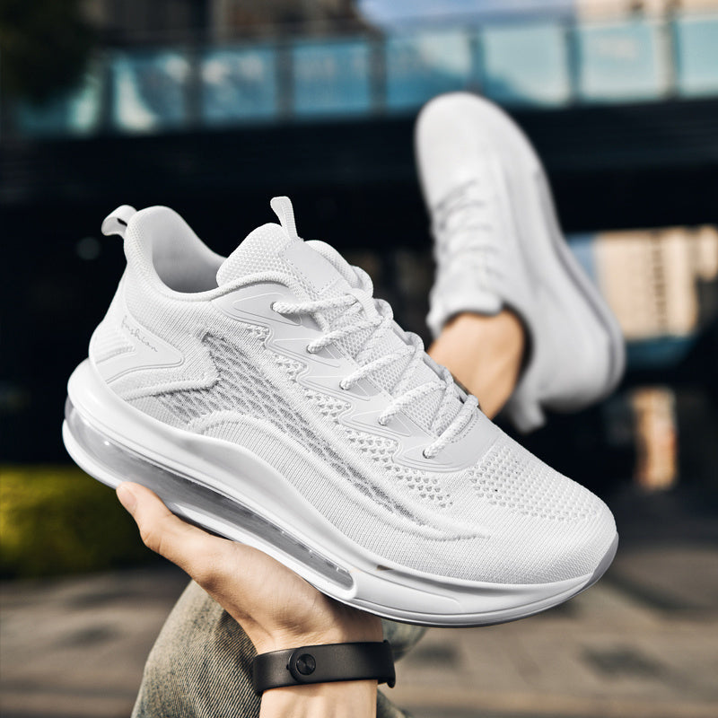 Men's Sneakers, Fashionable Lace Up, Lightweight Anti Slip And Shock-absorbing Air Cushion, Comfortable And Breathable Men's Shoes, Fitness Tennis Shoes, Running Shoes For Men, Work Boots For Men,