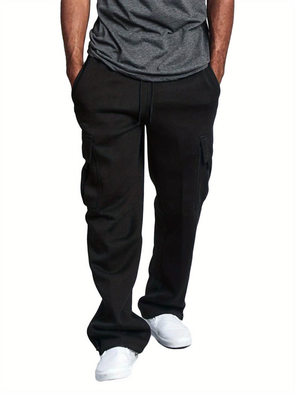 Men's Casual Pants - Elastic Waist