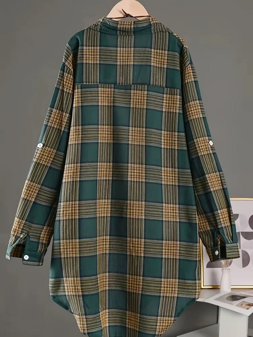 Unisex's Plaid Shirt - Long Sleeve 209253