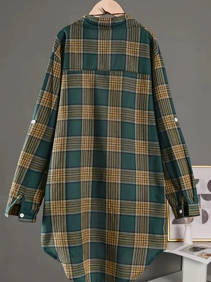 Unisex's Plaid Shirt - Long Sleeve 209253