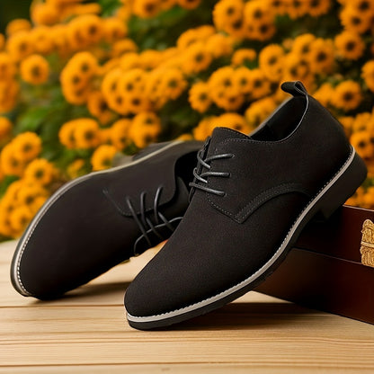 Men's Dress Shoes & Oxfords - Non-Slip Sole Lace-Up for Outdoor & Travel 020325