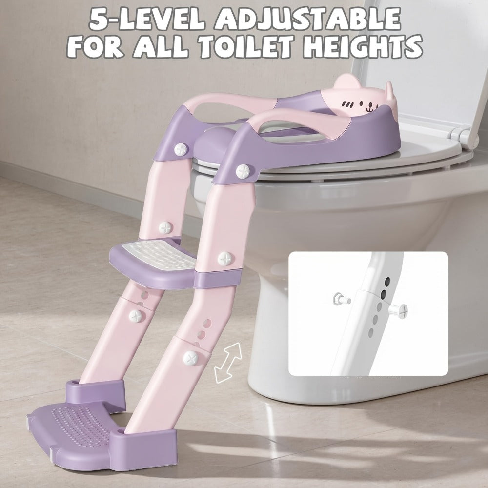 Potty Training Seat - Foldable Adjustable 3-in-1 Toilet