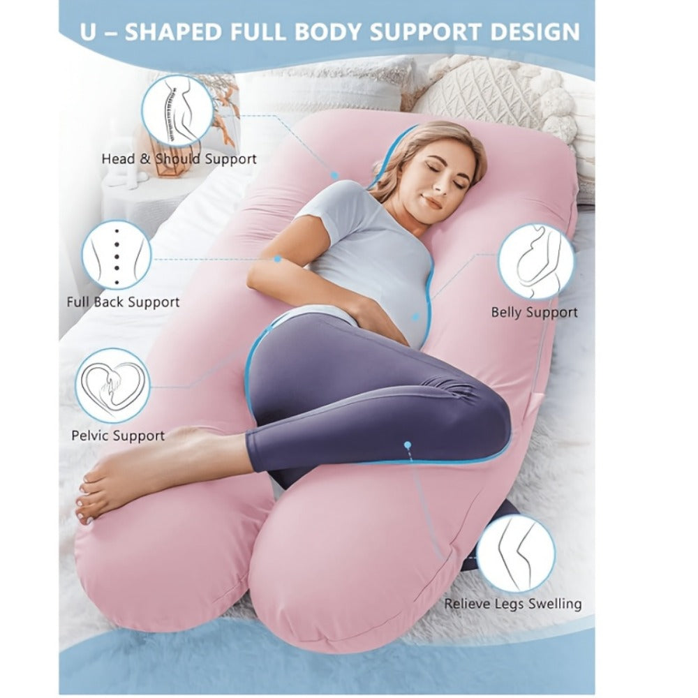 Pregnancy Pillow - U-Shaped Full-Body Maternity Sleeping