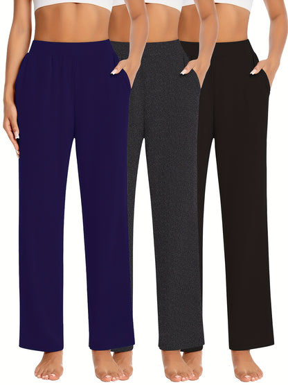 Women's Black/Carbon Grey/Khaki Viscose Pants - product view 28