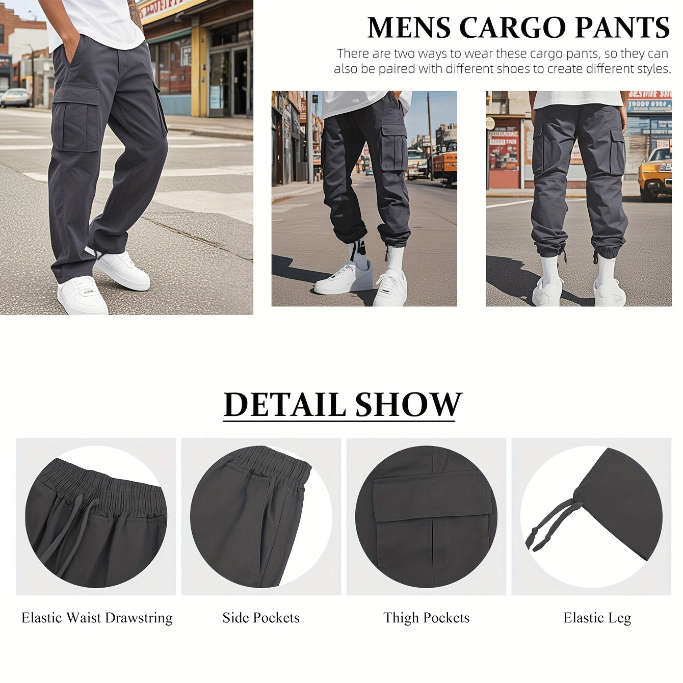 Men's Mixed colors Cargo Cargo Pants - product view 6