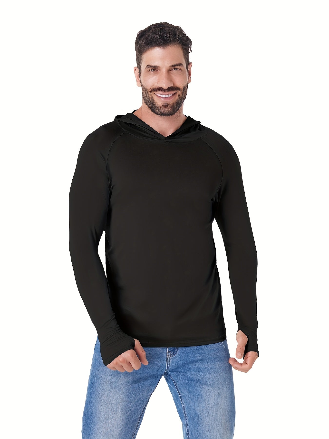 5-pc Men'S Athletic Hoodies Long Sleeve Fishing Shirts for Men Shirts Lightweight Rash Guards