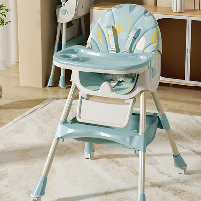 1pc Children's Multi-functional Dining Chair, Adjustable Children's Dining Chair Home Portable Dining Table Rocking Chair