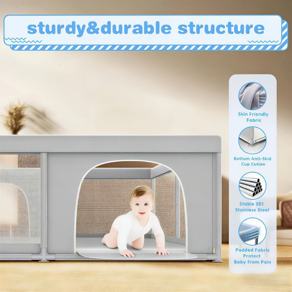 Baby Playpen - Breathable Soft Large 71X71