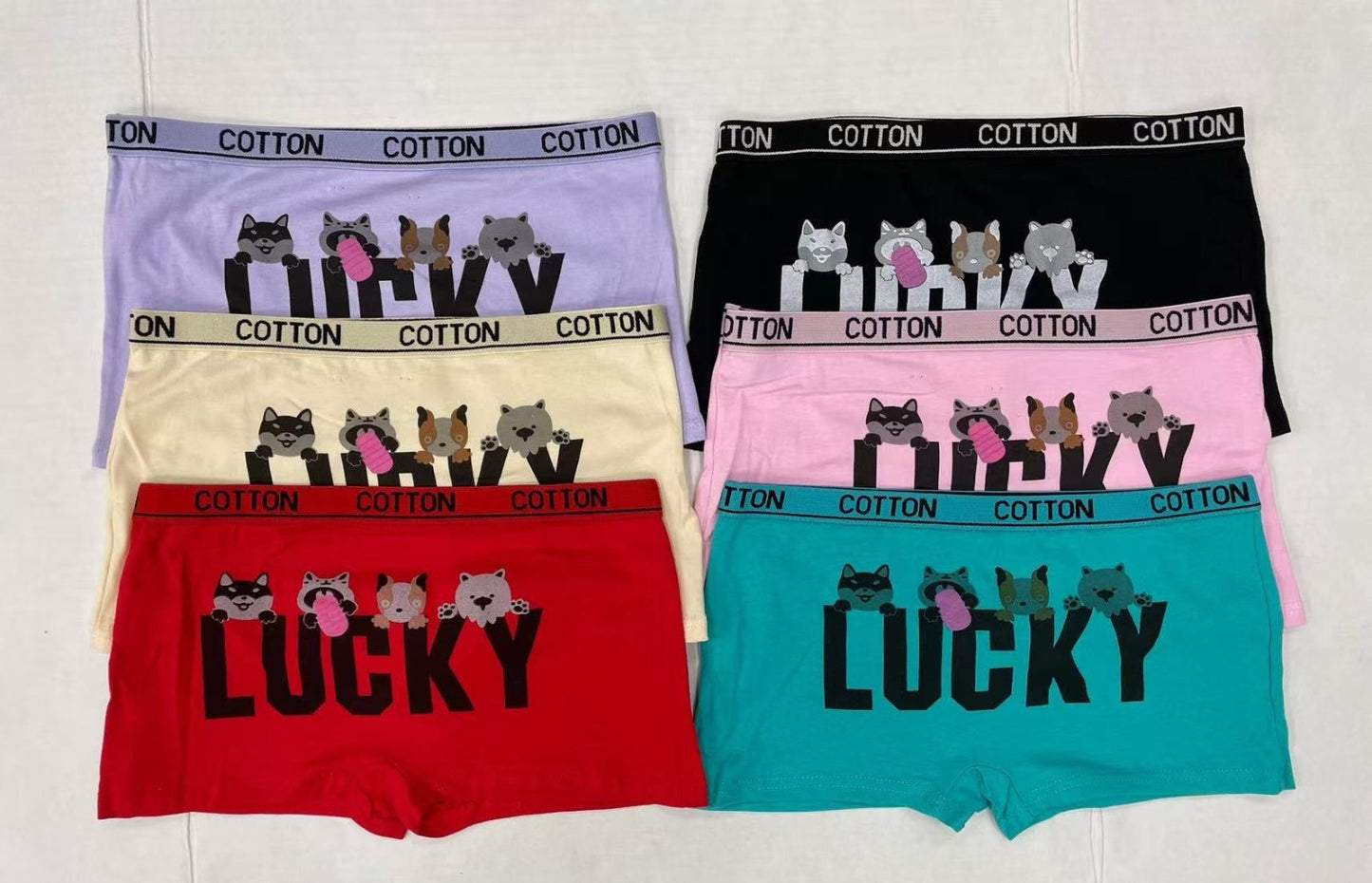 12-Pack Women's Cotton Boyshort Panties - Soft Breathable Assorted Colors
