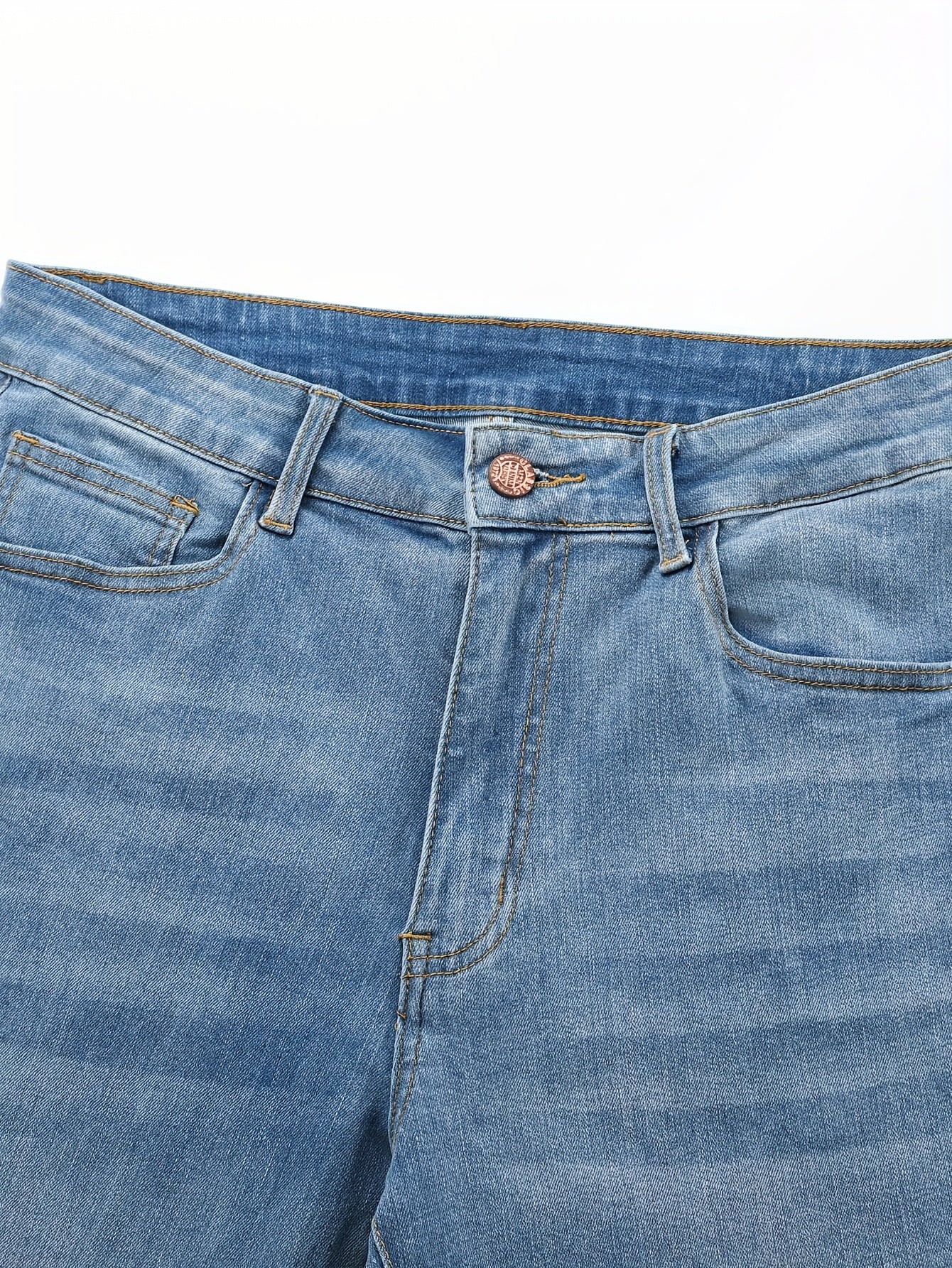 Men's Vintage 70s Retro Bell Bottom Jeans - Wide- Flare Pants with Mid-Stretch Blend, Beltless Suitable for Disco Parties, Night Out & Casual Attire, Machine Washable Mid-Rise Bottoms