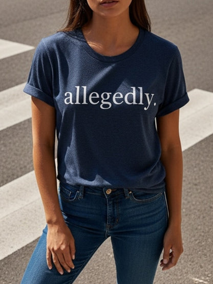 Navy Blue Pinyin T-Shirt - Chinese Lettering & Phonetic Chart, Casual Short Sleeve Top Suitable for All Seasons, Machine Washable Blouse Can Style for Casual Attire or Mandarin Learning Outfits