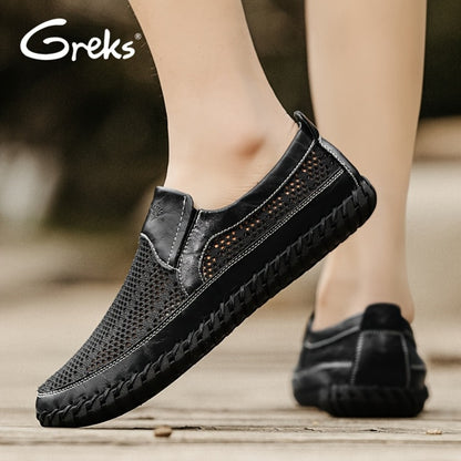Men's Loafers & Flats - Breathable Mesh Slip-On for Outdoor & Travel 949029
