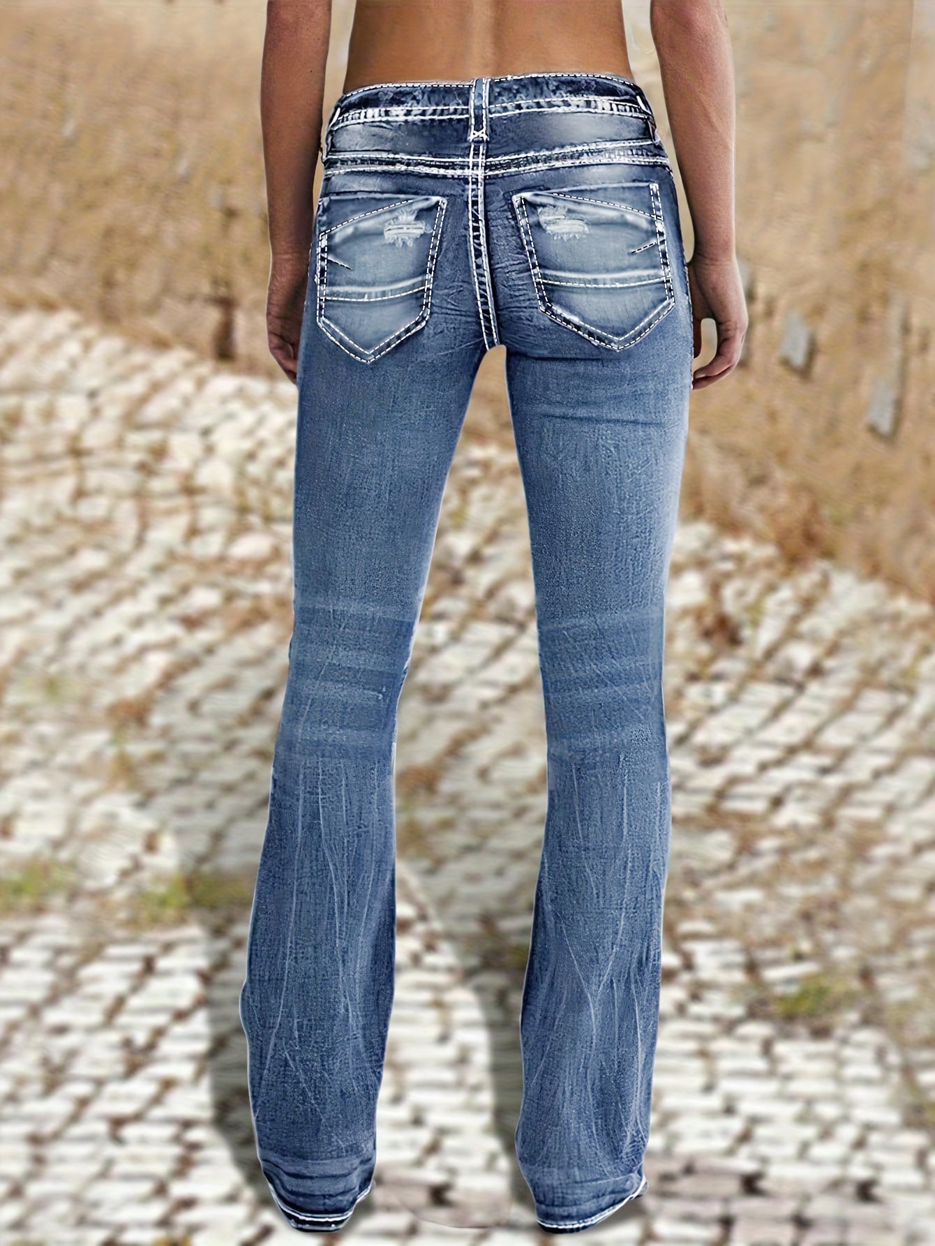 Non-stretch Multi-pocket Design, Classic Zipper Button, Fashionable Casual Versatile Jeans