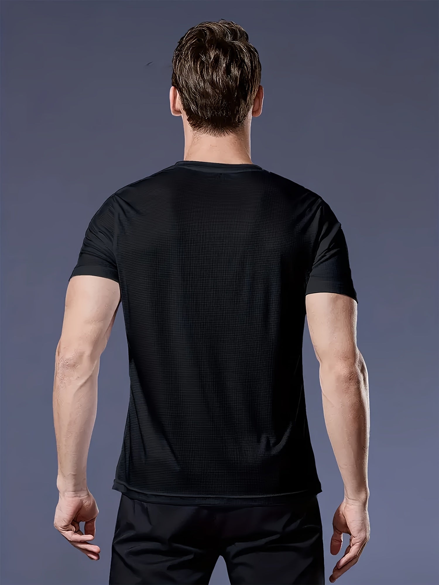 Men's White 9pcs Polyester Short-Sleeve T-Shirt - product view 21