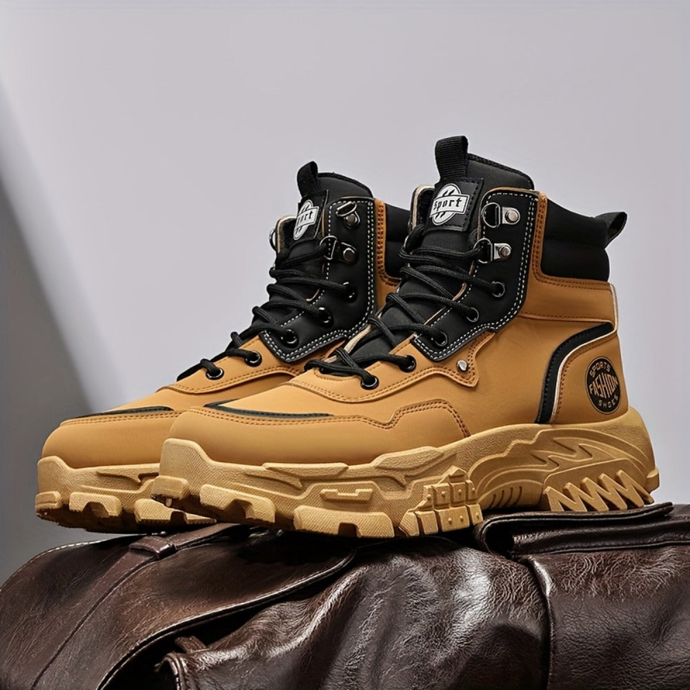 Men's Sneakers - Non-Slip Sole Platform Sole for Everyday Wear