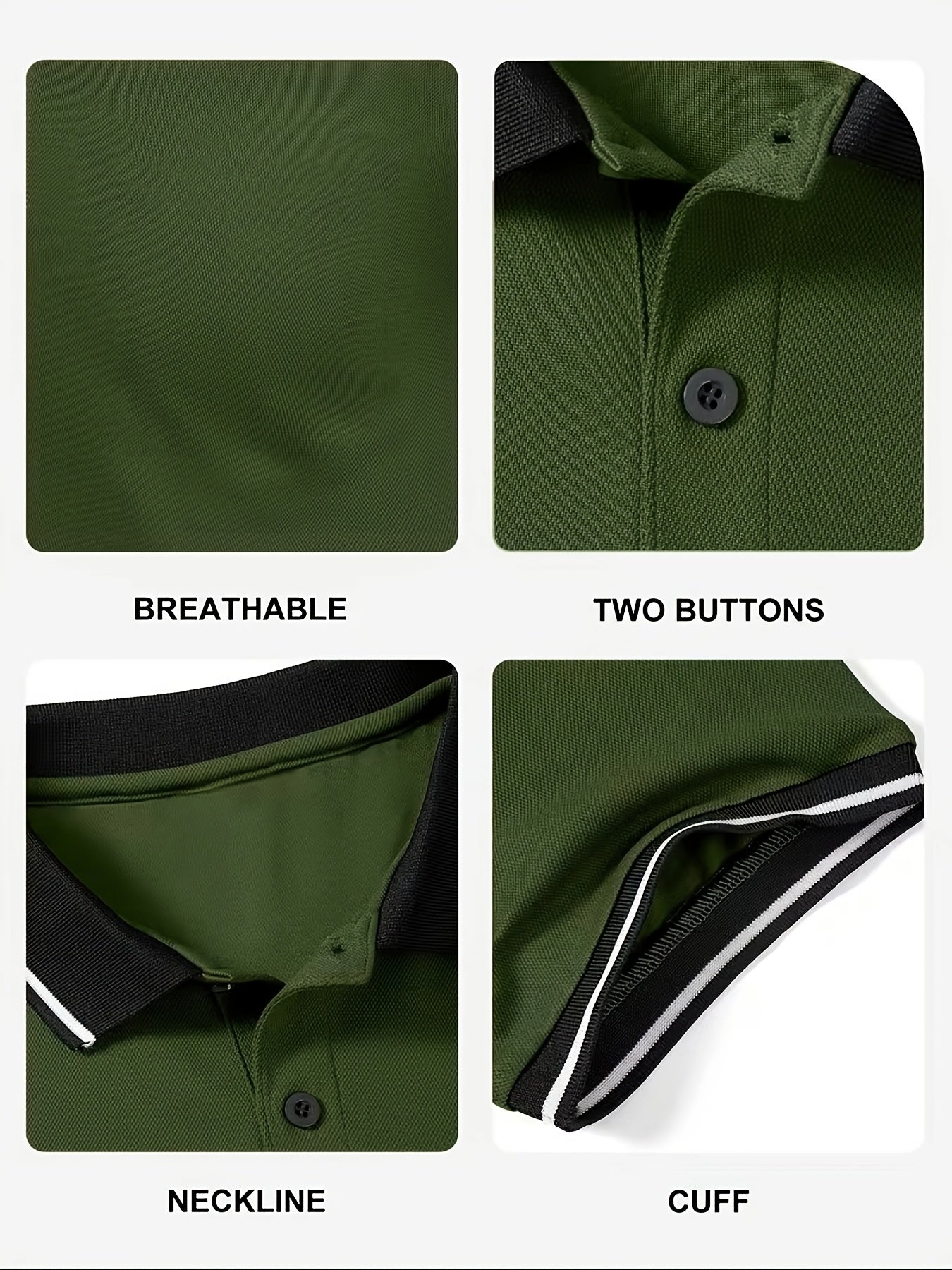 6pcs - Men's Polo Shirt Short Sleeve Sports Golf Polo Shirt Men's Casual Summer Outdoor T-shirt