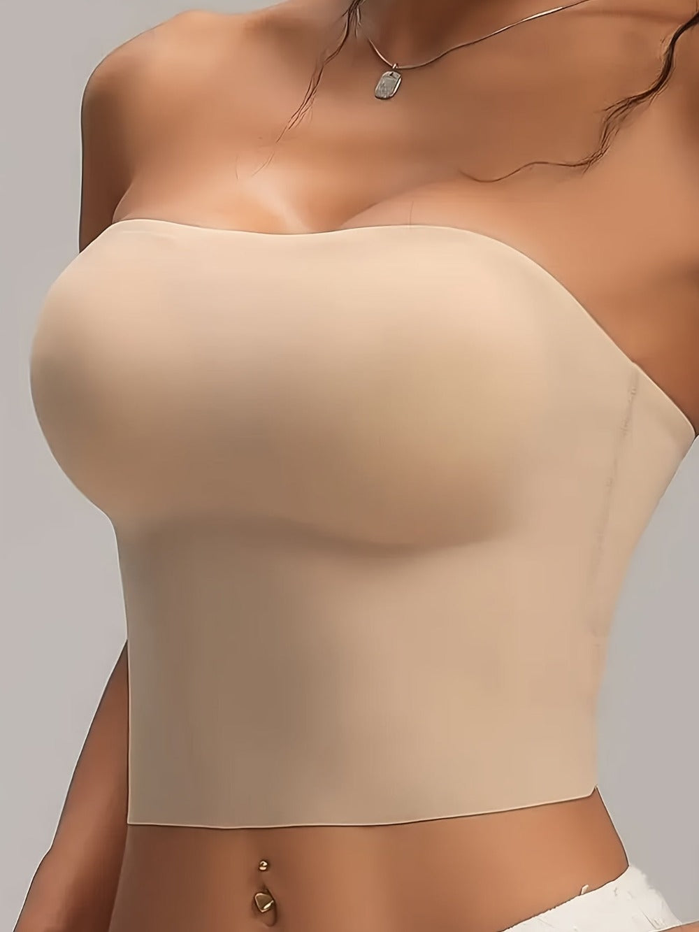 Women's Strapless Soft Support Bra - Seamless, Soft Support