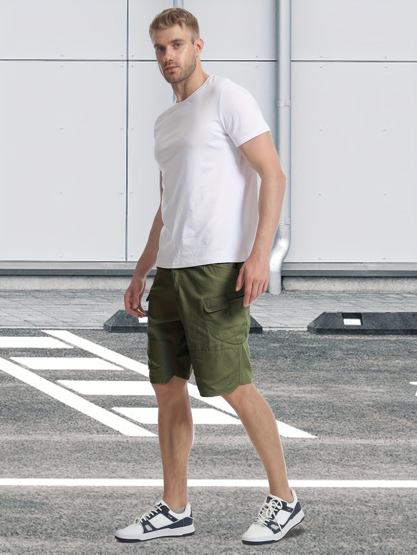 Men’s Cargo Shorts, Breathable Quick Dry Tactical Work Pants with Multi-Pocket Design