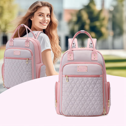 Pink Diaper Bag Backpacks Mommy Hospital Bags Girl Registry Research Essentials Diapers Mom Shower Gifts Maternity Must Haves Dipper Back Pack with Wipe Side Pocket Pa帽aleras Para Bebe Ni帽a Bulto Para Bebe Mochila Travel Backpack