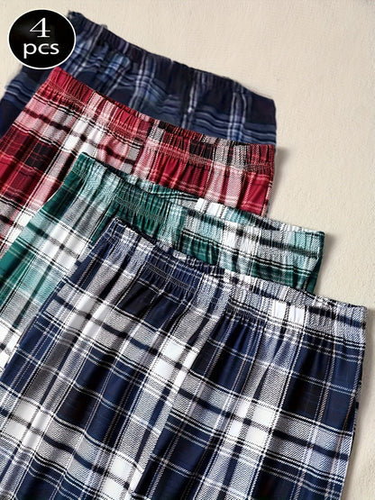 Men's Pajama Pants - Plaid Style 573925
