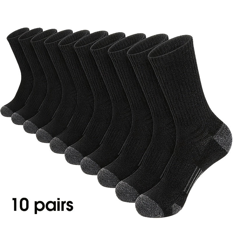 Women's Colorblock Crew Socks - 10-Pair Pack