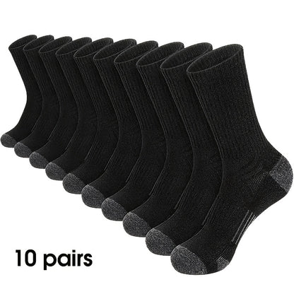 Women's Colorblock Crew Socks - 10-Pair Pack