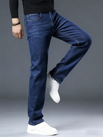 Men's Straight Leg Jeans - Black Denim Clean Finish Everyday 184677