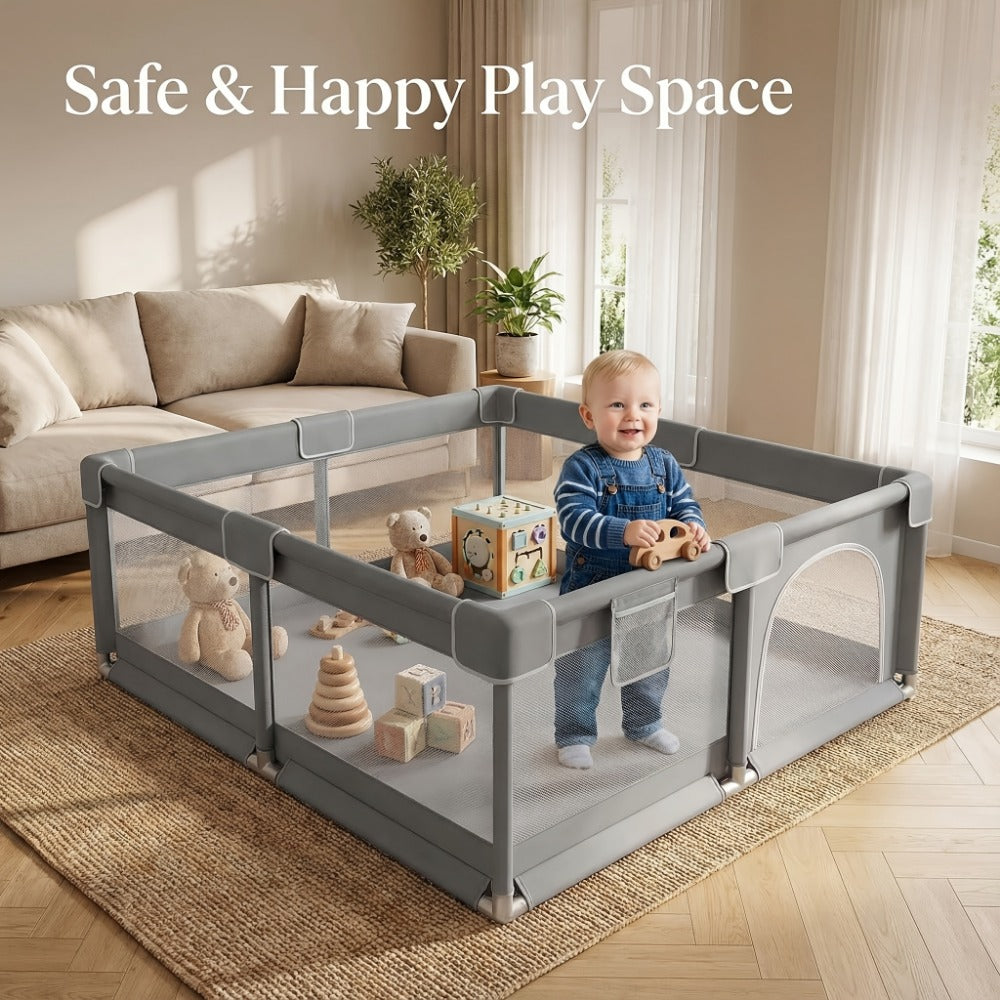 Baby Playpen - Portable Breathable 50x50 Inch