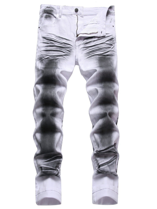 Men's Slim Fit Jeans - Classic Wash Clean Finish Streetwear 032037