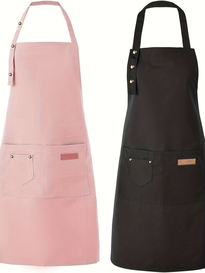 Artist & Chef Apron - Professional Painting, Pottery & Baking Apron with Adjustable Buckle Straps & Utility Pockets, Perfect Valentine's Day & Christmas Gift for Couples