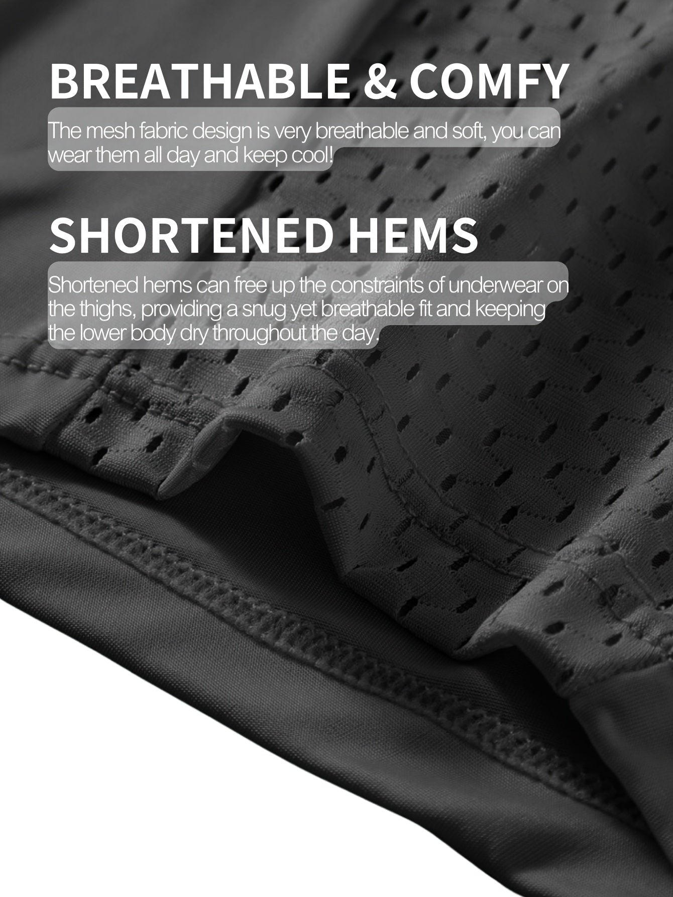 4 Pcs Men's Fashionable, Comfortable, Sexy, Breathable Mesh High Elasticity Patchwork Four Corner Underwear Is A Great Gift Item