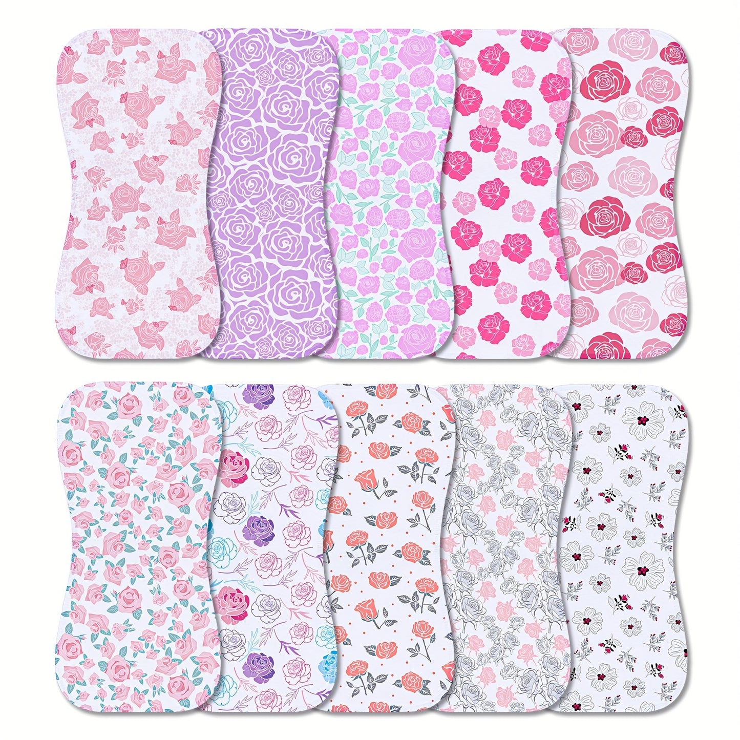 Burp Cloth - 10-pack Cloths Washcloths Rags