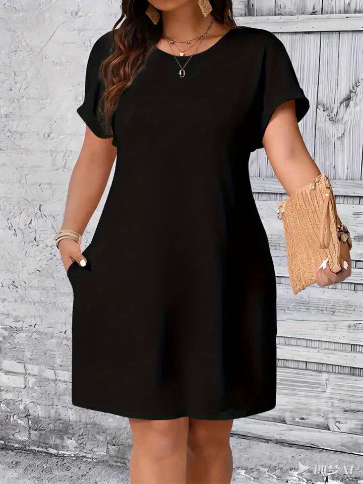 Women's Casual Short Sleeve T-Shirt Dress with Celestial Sun Moon Stars Print - Relaxed Fit Knee-Length Round Neck Machine Washable Spring Summer Dress, Casual Attire, Graphic Tee Style, Medium Stretch Fabric, Boho Style Lovers