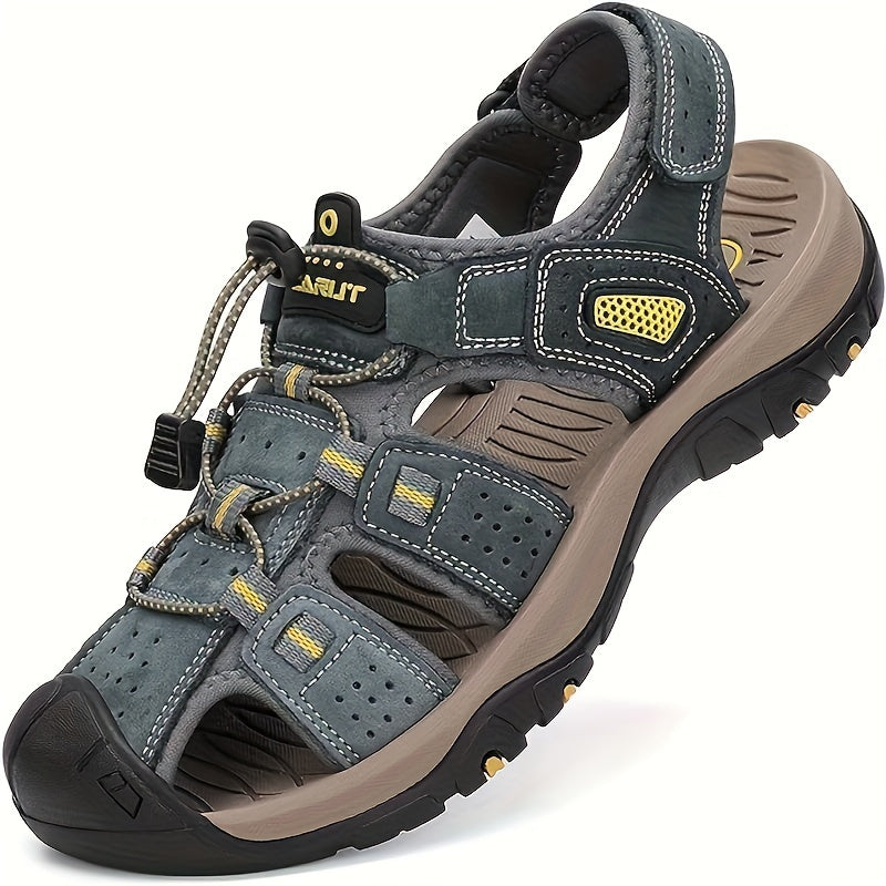 [Hiking Sandals Waterproof] Men's Hiking Sandals Closed Toe Outdoor Beach Sandal Waterproof Sport Fisherman Sandals Water Shoes, Summer