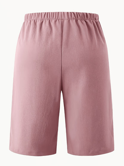 Women's Casual Shorts, Standard Size, Vacation Style Beach Shorts, Summer.