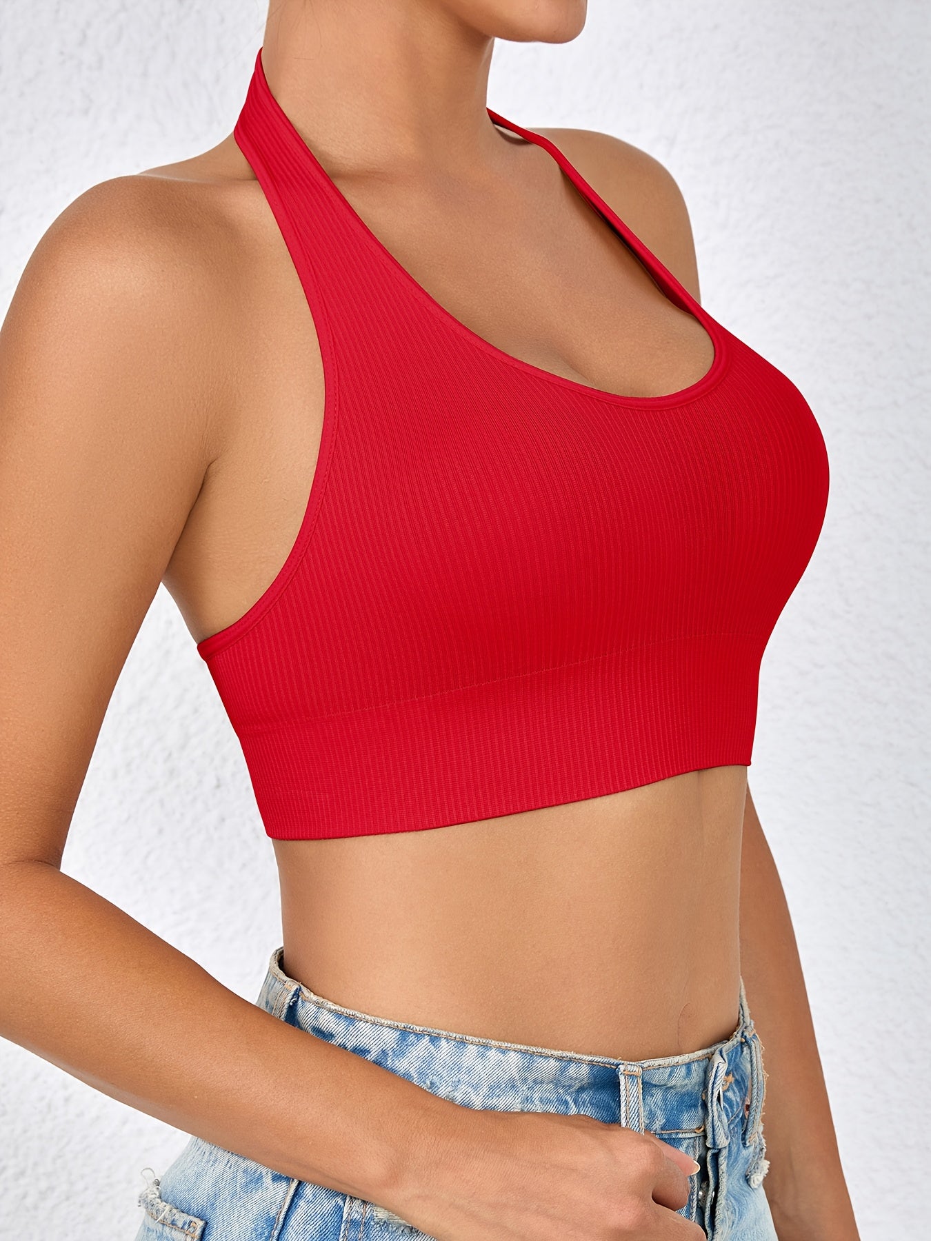 Set of 2 NADIA GO Women'S Seamless Sports Bras - Comfortable And Breathable Tops for Yoga And Workouts, Featuring a Racerback Design with Side Stripes, Available in Light Gray And Black, Sleeveless for Gym Activities, Running, And Pilates