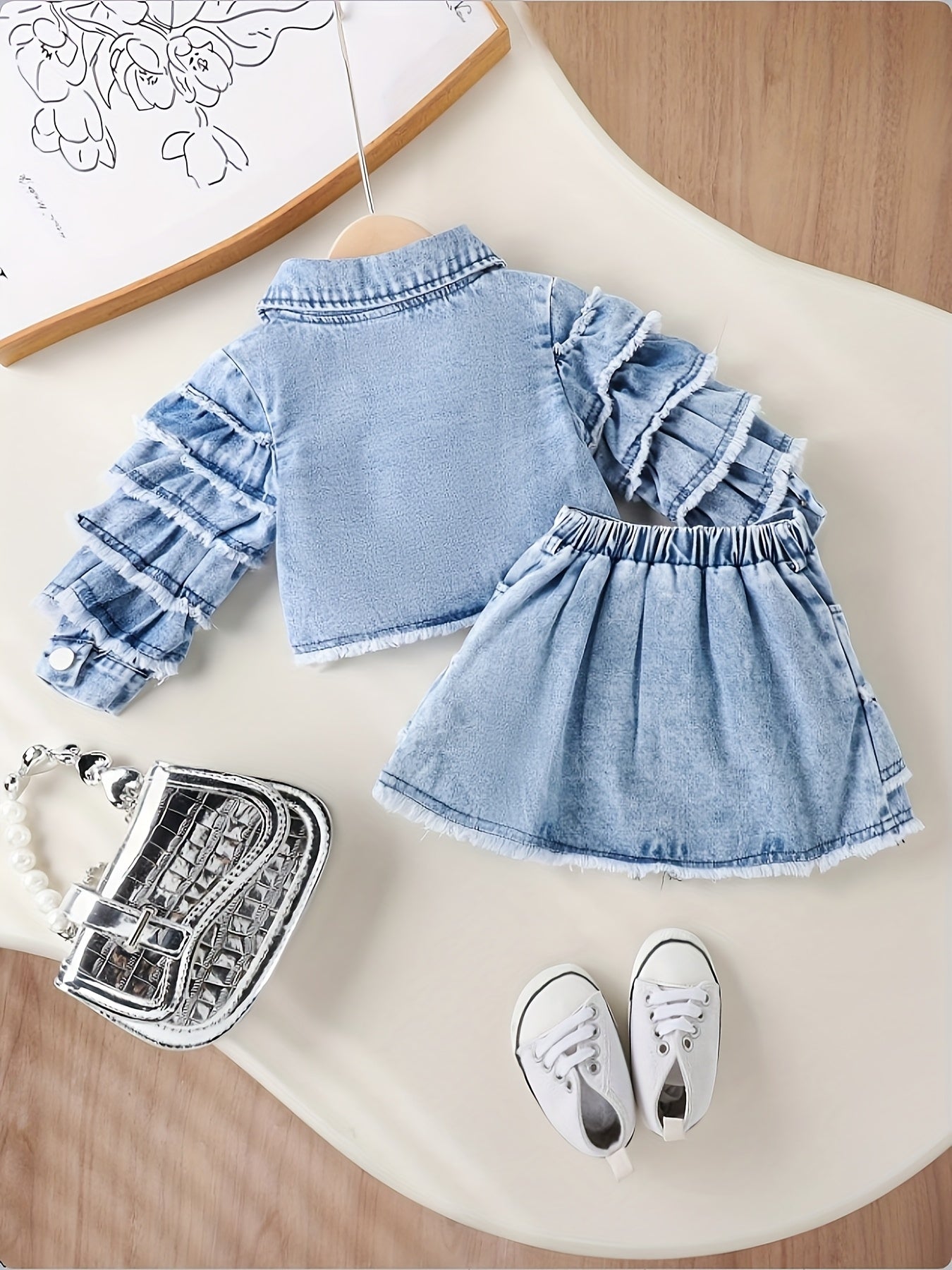 Targeted Development Of Fashionable 2pcs Sets for Baby Girls In Spring And Summer, Perfect for Outdoor