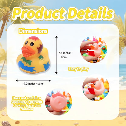 Rubber Duck Bath Toys - Assorted Mini Bulk Pack