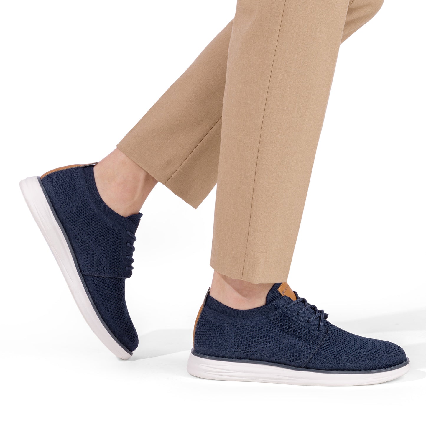 Bruno Marc Men's KnitFlex Breeze Mesh Sneakers Oxfords Lace-Up Lightweight Casual Walking Shoes