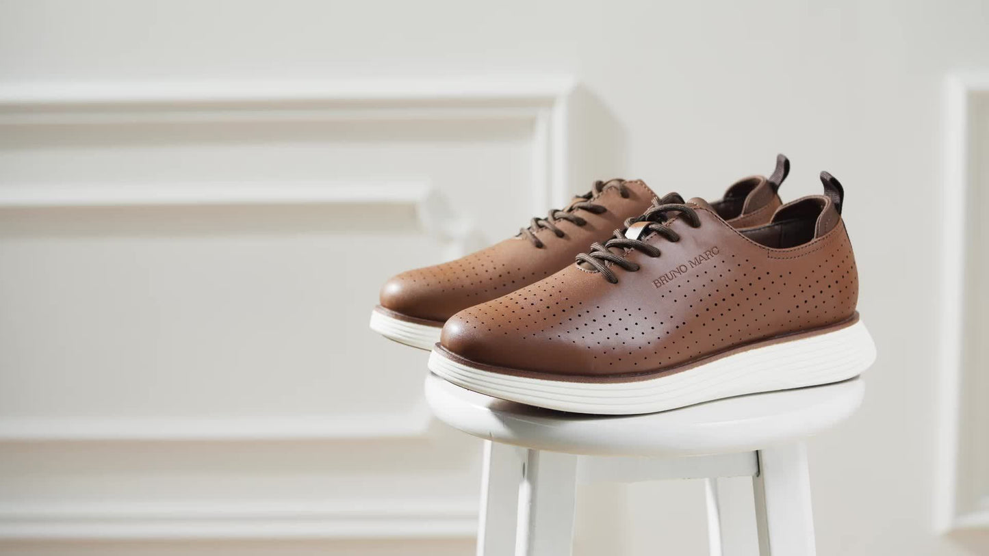 Men'S MaxFlex Fashion Sneaker Oxford Shoes Classic Business Casual Shoes Suitable for Daily and Formal Wear